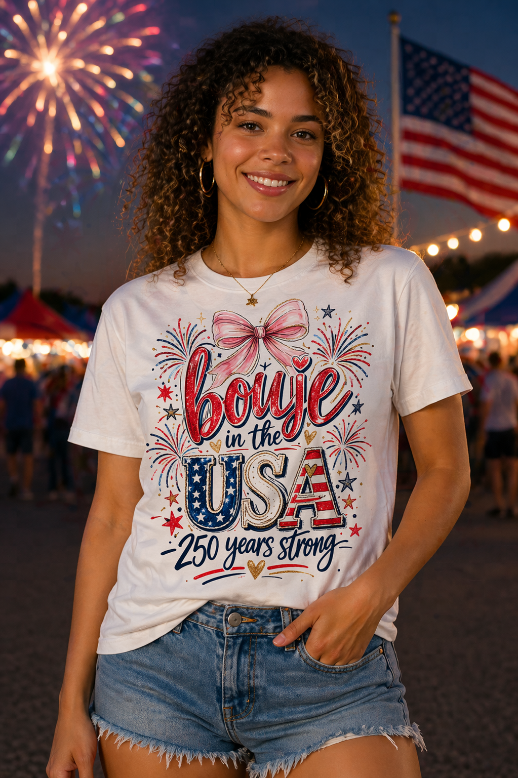 Boujie in the USA Tee – 250 Years Strong