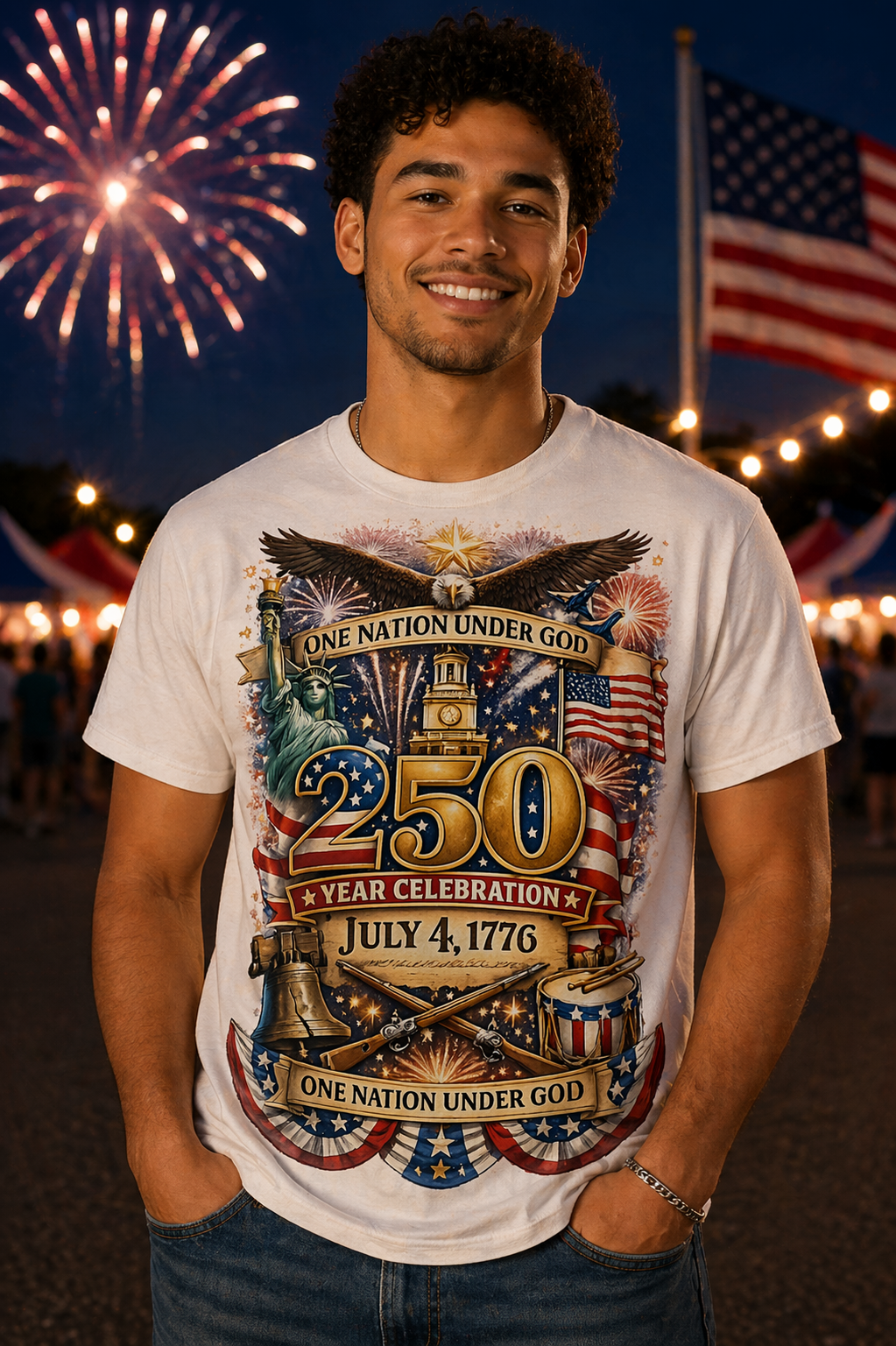 250 Year Celebration Tee – One Nation Under God