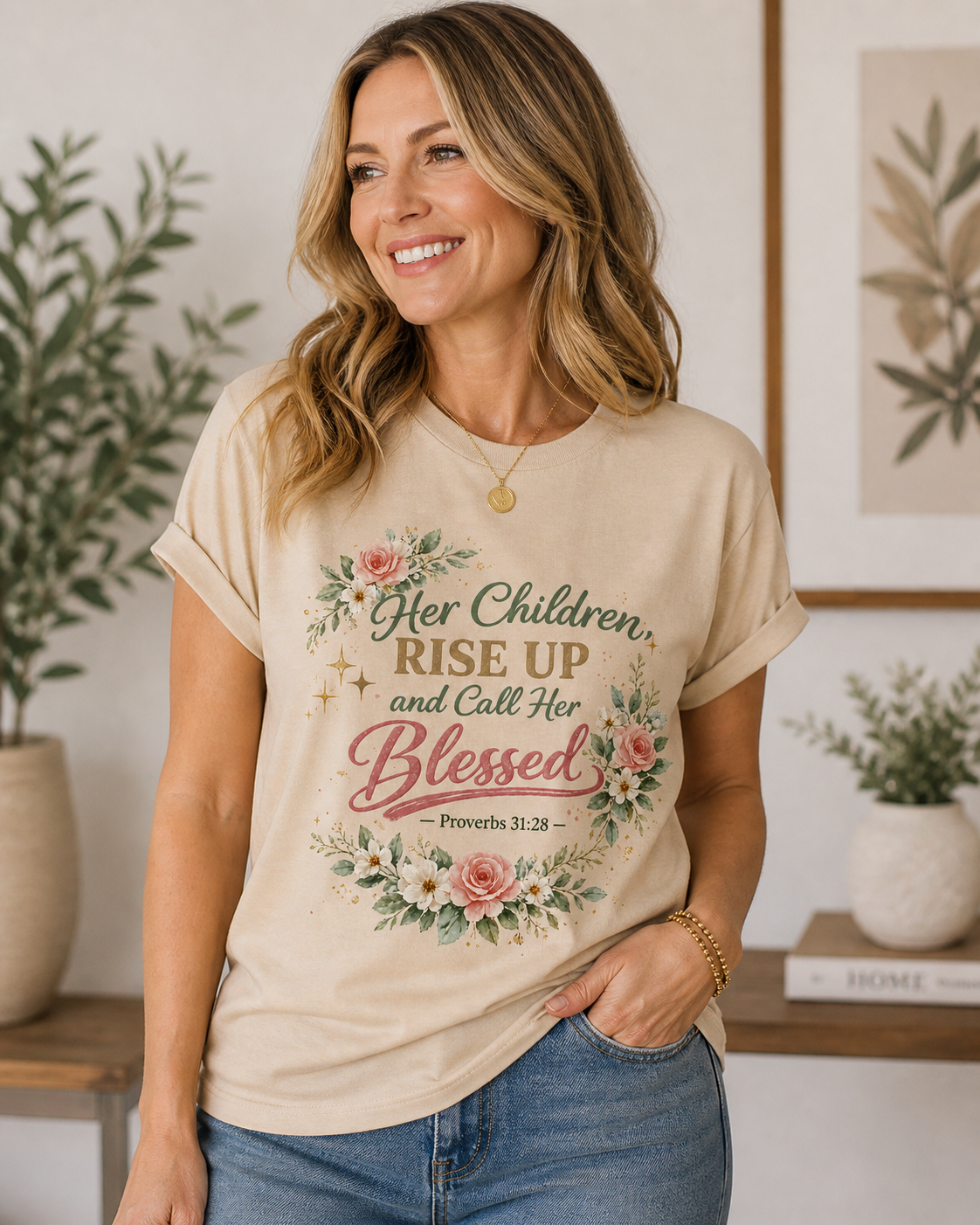 “Her Children Rise Up & Call Her Blessed” Tee