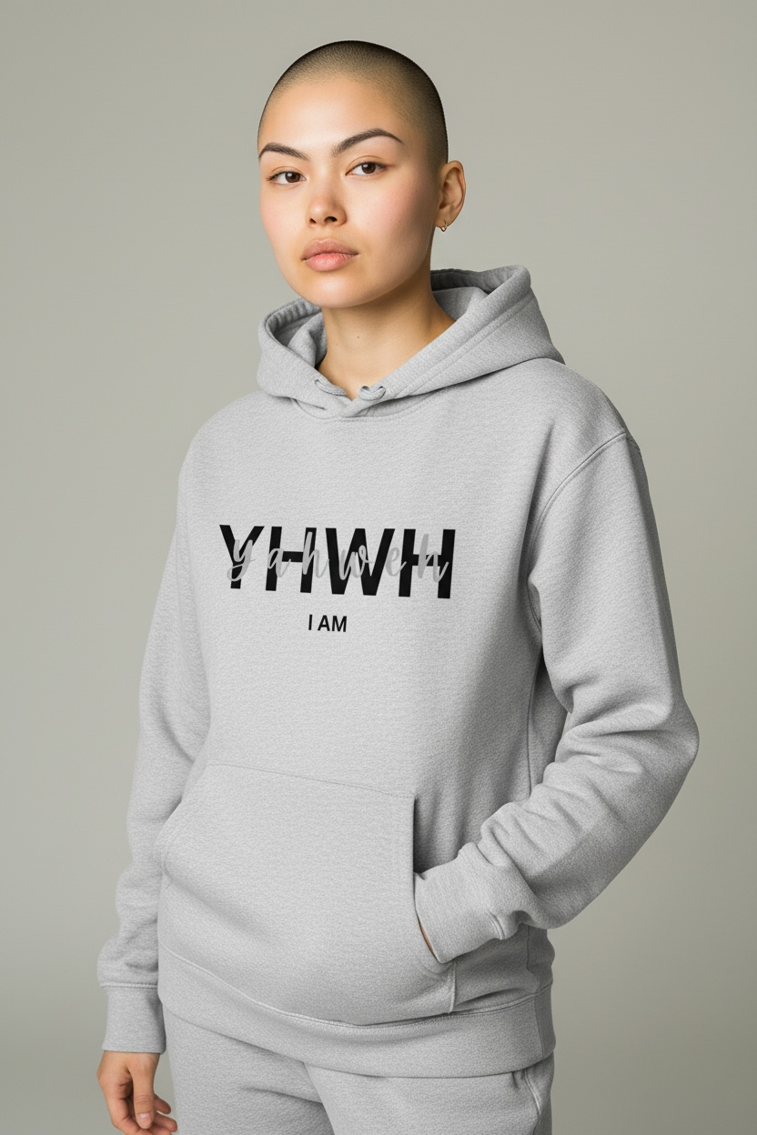 YHWH “I AM” Hoodie – White
