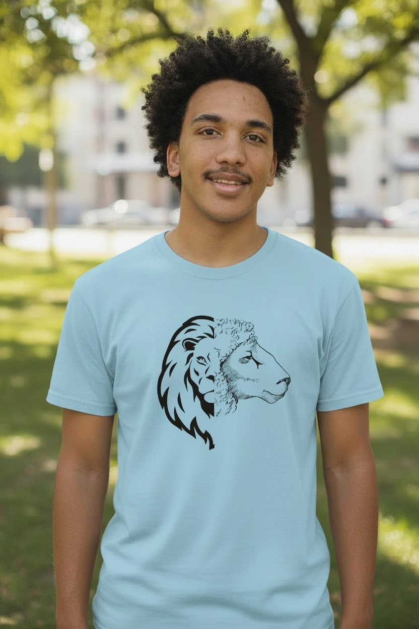 Lion & Lamb Tee – Strength Meets Grace