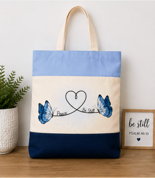 Peace Be Still Tote Bag